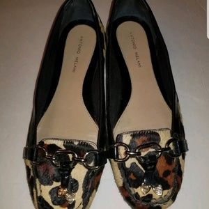 Antonio Melani Leopard Ballet Flats Sz 8.5